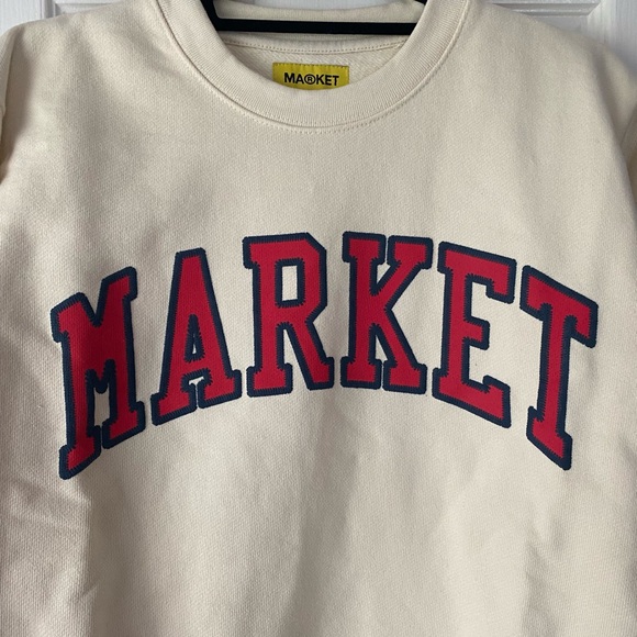 NWT Market Logo Crewneck Sweatshirt - Picture 1 of 4